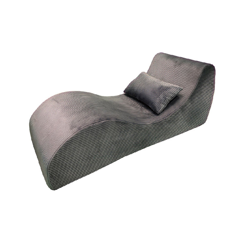 Contemporary Scandinavian Corduroy Compressed Accent Sofa - Wave-Shaped Lounge Chair For Living Room Cuvalon