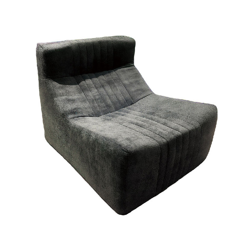 Modern Minimalist Chenille Compressed Single Sofa - Geometric Block Lounge Chair For Living Room Cuvalon