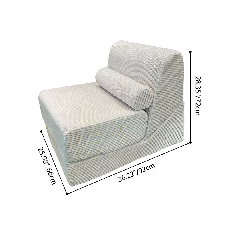 Modern Modular Corduroy Compressed Sofa - Vacuum Compressed Convertible Lounge Chair For Living Room Cuvalon