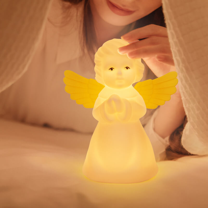 Creative Angel Silicone LED Color Changing Kids Night Light Table Lamp Cuvalon