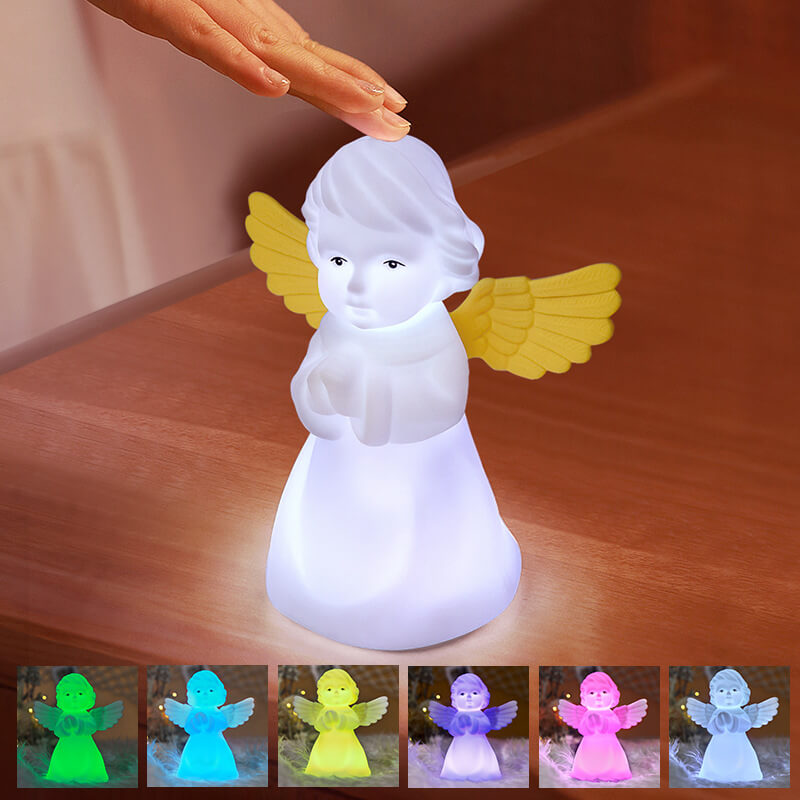Creative Angel Silicone LED Color Changing Kids Night Light Table Lamp Cuvalon