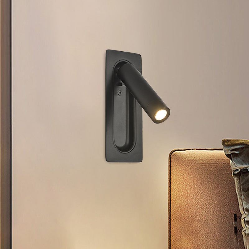 Rectangular Aluminum LED Wall Light With Concealed Switch- Nordic Adjustable Spotlight Wall Sconce For Living Room Cuvalon