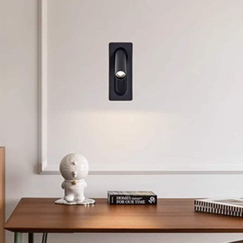 Rectangular Aluminum LED Wall Light With Concealed Switch- Nordic Adjustable Spotlight Wall Sconce For Living Room Cuvalon