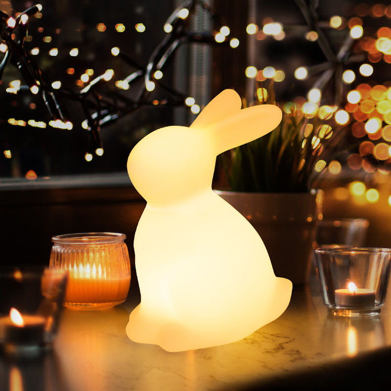 Contemporary Creative Rabbit PE LED Table Lamp For Bedroom Cuvalon