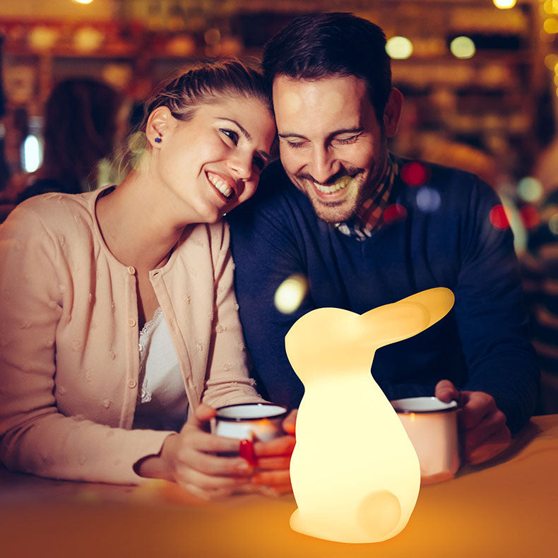 Contemporary Creative Rabbit PE LED Table Lamp For Bedroom Cuvalon