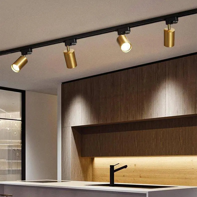 Modern Tubular Track Lighting 3/4/5 Light LED Flush Mount Lighting Cuvalon