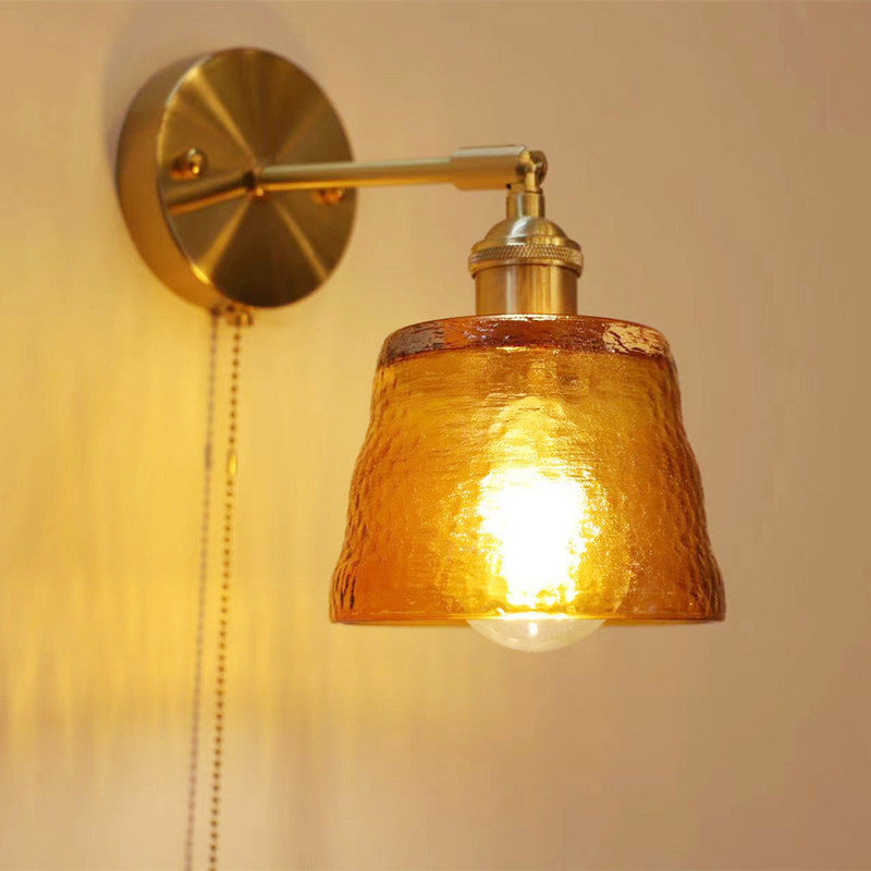 Nordic Modern Glass Creative Zipper 1-Light Wall Sconce Lamp Cuvalon