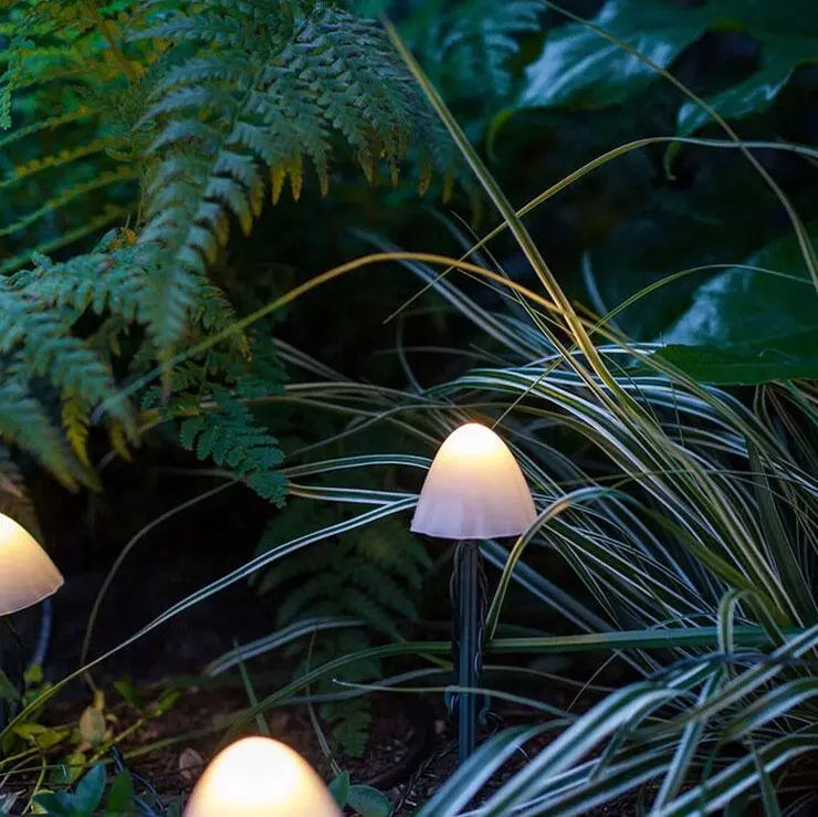 Contemporary Creative Plastic Solar LED Mushroom Lights String Lights For Outdoor Patio Cuvalon