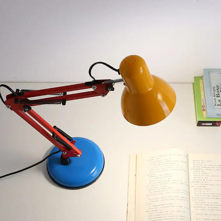 Modern Simplicity Memphis Iron Half Circle 1-Light Table Lamp For Study Cuvalon