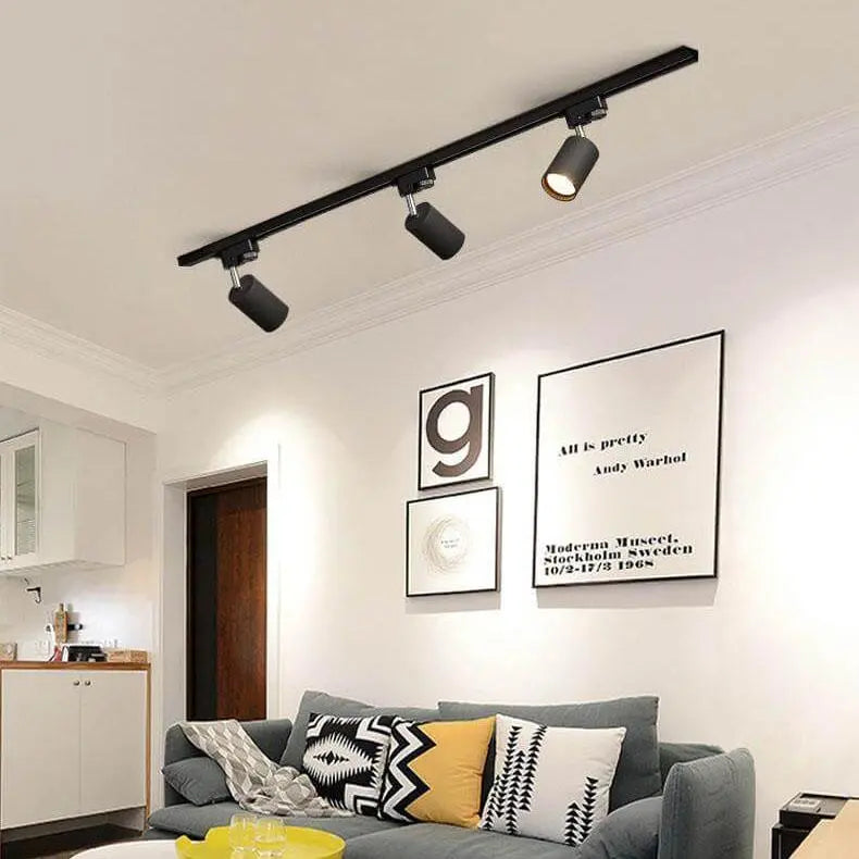 Modern Tubular Track Lighting 3/4/5 Light LED Flush Mount Lighting Cuvalon