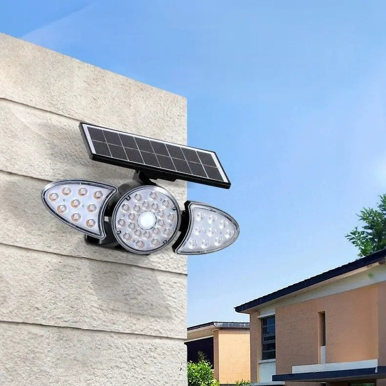 Modern Minimalist Solar Rectangular Trapezoidal ABS PC LED Wall Sconce Lamp For Garden Cuvalon