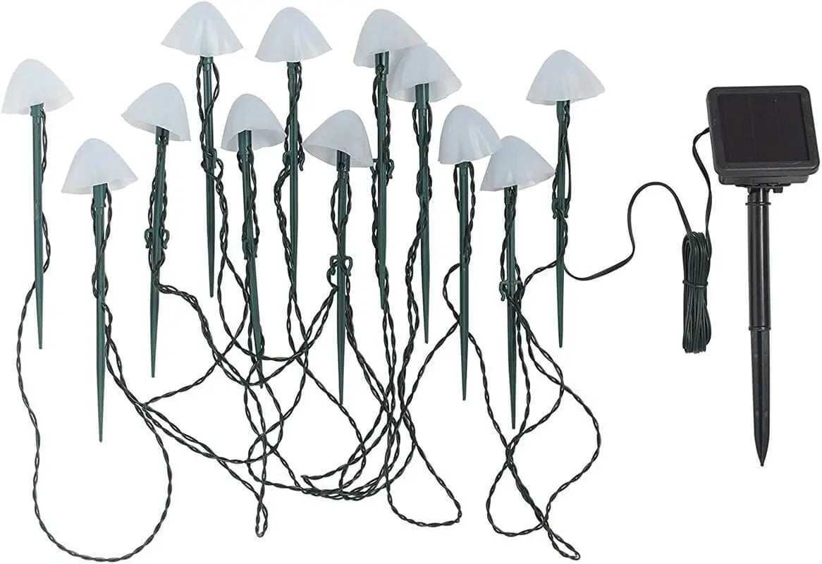 Contemporary Creative Plastic Solar LED Mushroom Lights String Lights For Outdoor Patio Cuvalon