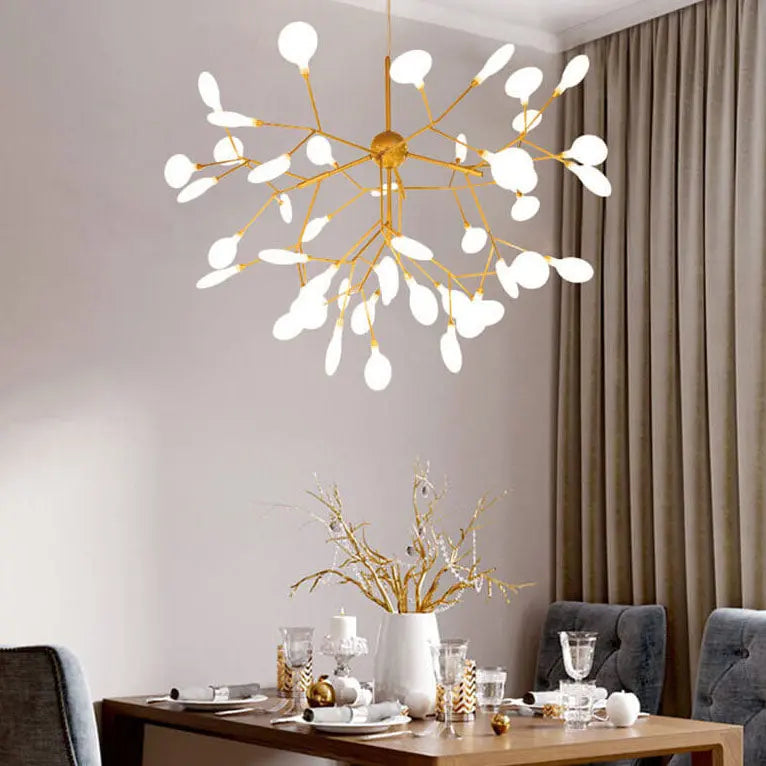Modern Metal Branches 27/36 Light Fireflies LED Chandeliers Cuvalon