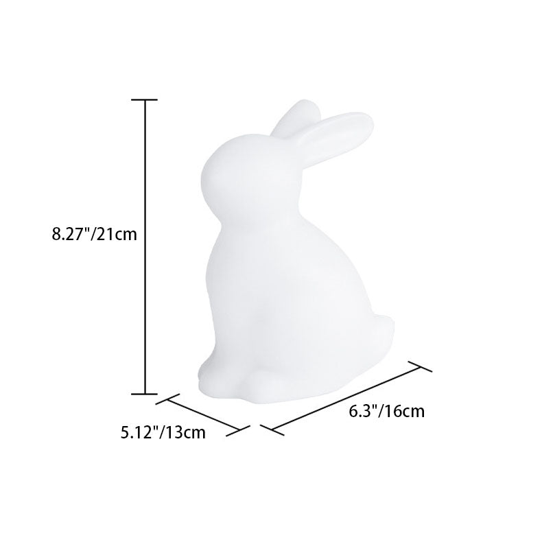 Contemporary Creative Rabbit PE LED Table Lamp For Bedroom Cuvalon