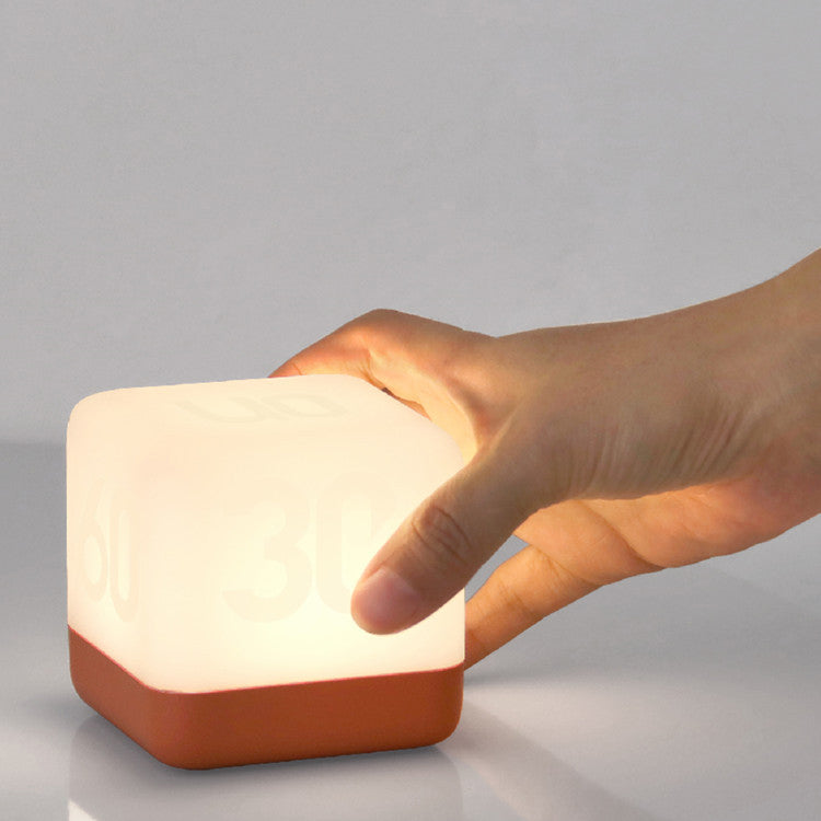 Modern Magic Cube Turn Timer Night Light USB Rechargeable LED Table Lamp Cuvalon