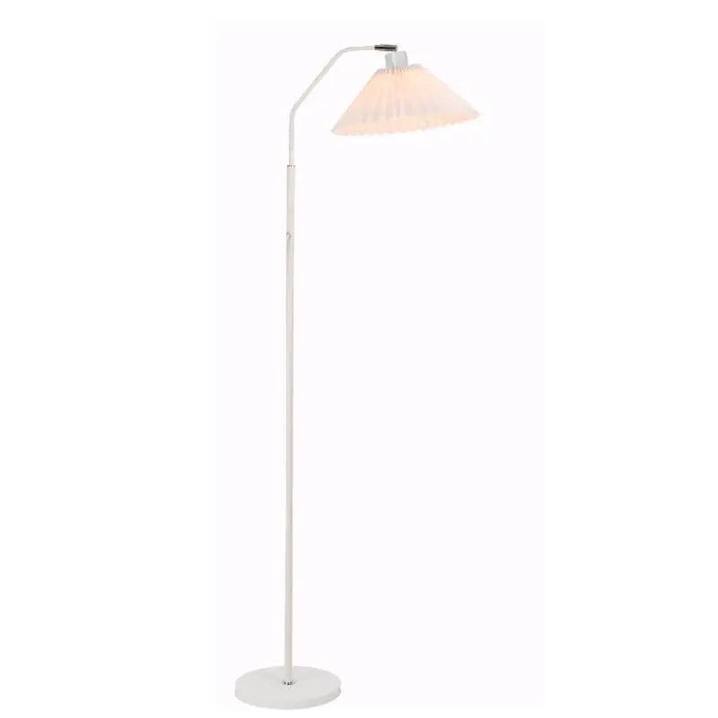 Minimalist Fabric Pleated Shade 1-Light Standing Floor Lamp Cuvalon