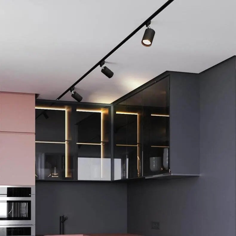 Modern Tubular Track Lighting 3/4/5 Light LED Flush Mount Lighting Cuvalon