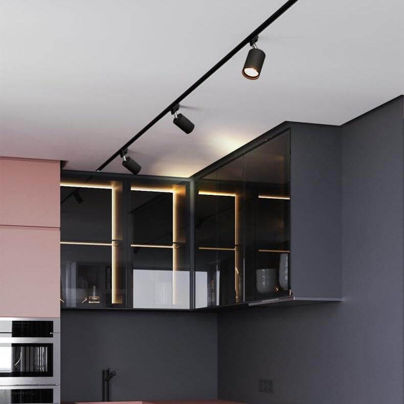Modern Tubular Track Lighting 3/4/5 Light LED Flush Mount Lighting Cuvalon
