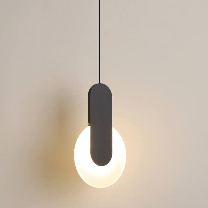 Modern Minimalist Metal Round Shape 1-Light LED Pendant Light Cuvalon