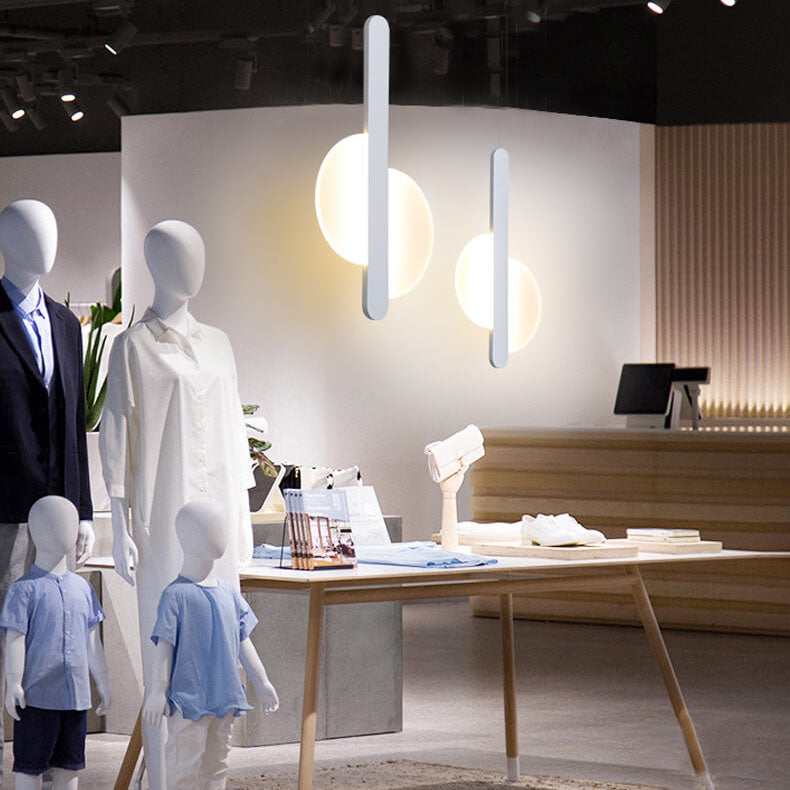 Modern Minimalist Metal Round Shape 1-Light LED Pendant Light Cuvalon