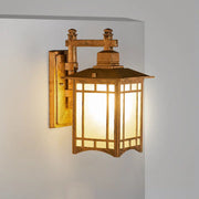 Modern Waterproof Solar Aluminum Chinese Pavilion Shape 1-Light Wall Sconce Lamp Cuvalon