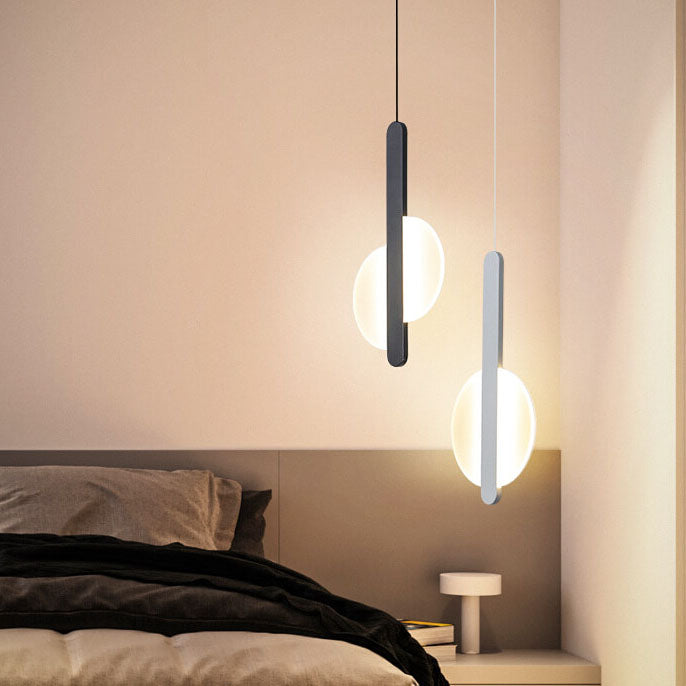 Modern Minimalist Metal Round Shape 1-Light LED Pendant Light Cuvalon