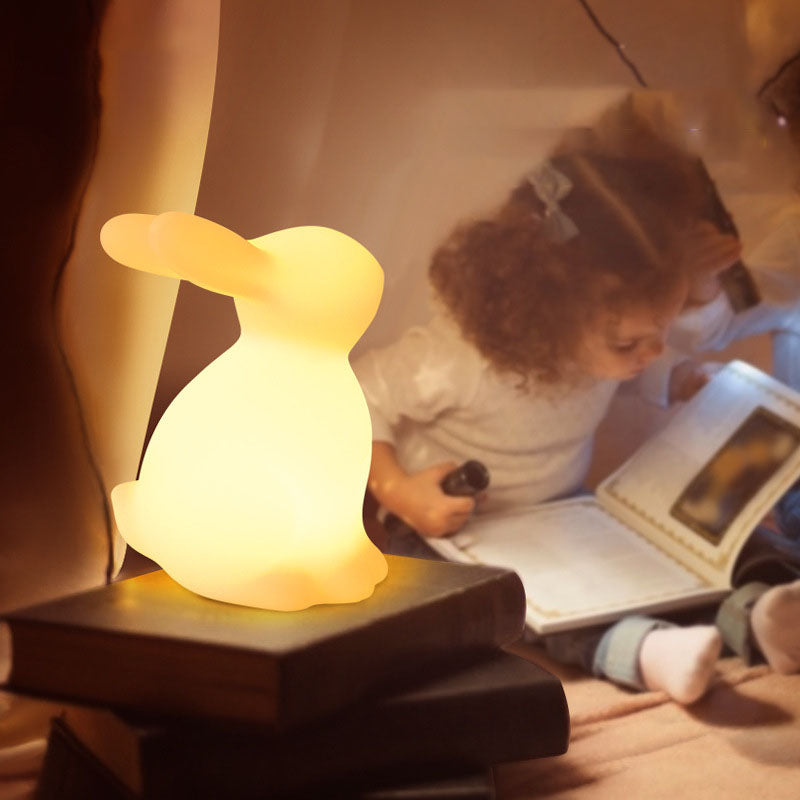 Contemporary Creative Rabbit PE LED Table Lamp For Bedroom Cuvalon