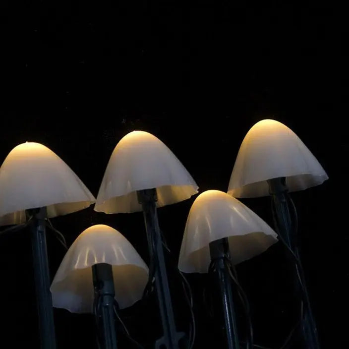 Contemporary Creative Plastic Solar LED Mushroom Lights String Lights For Outdoor Patio Cuvalon