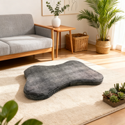 Modern Minimalist Irregular Rectangular Pet Bed: Bone Shape - Compressible Cat Bed For Bedroom Cuvalon