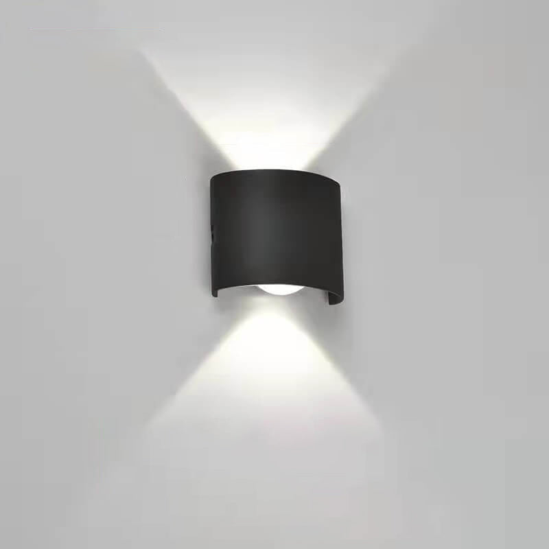 Modern Outdoor Arc Up and Down Spotlight LED Outdoor Waterproof Wall Sconce Lamp Cuvalon