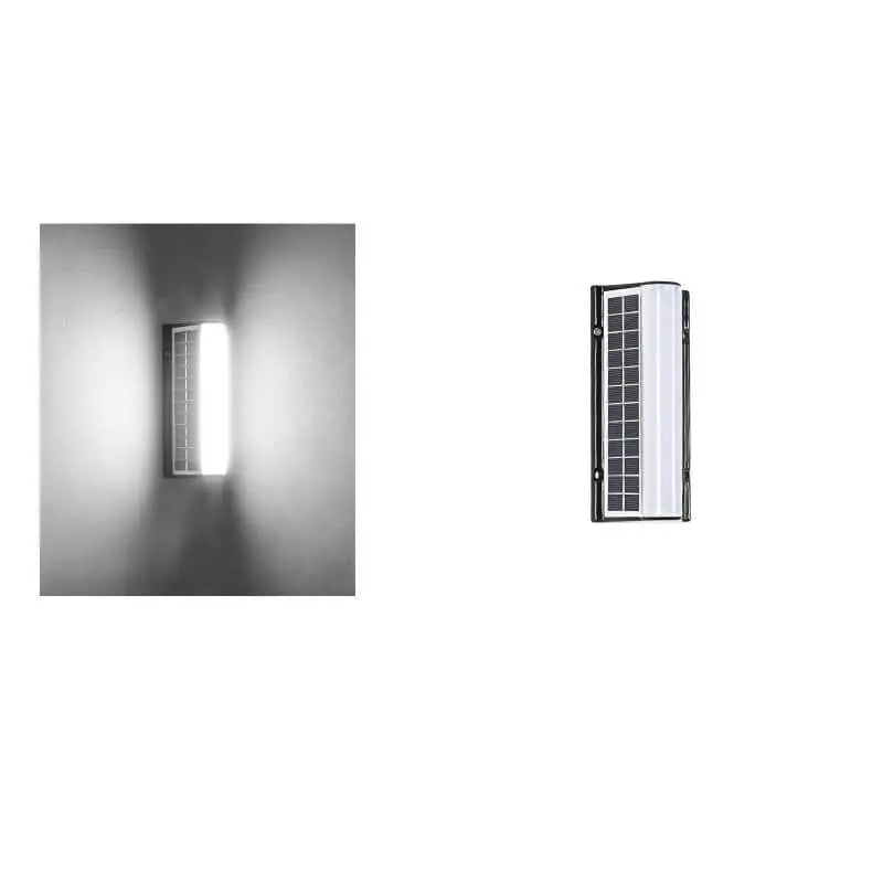 Modern Long Acrylic Solar LED Waterproof Outdoor Garden Wall Light Cuvalon
