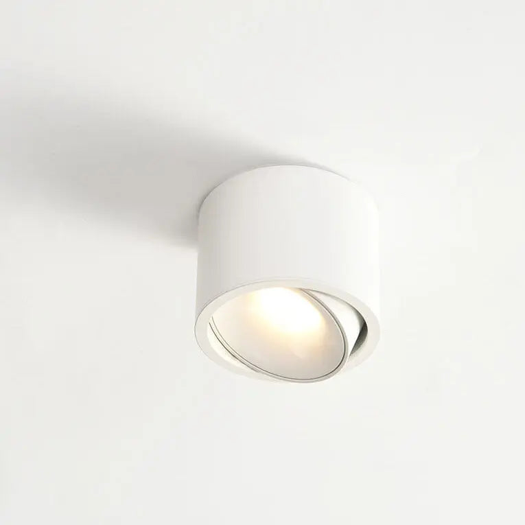 Modern Minimalist Round Spotlight Adjustable LED Flush Mount Ceiling Light Cuvalon