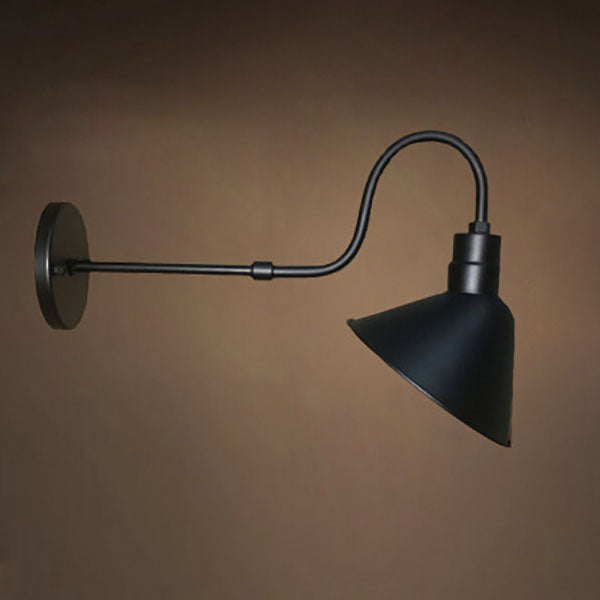 Traditional Vintage Horn Iron 1-Light Outdoor Wall Sconce Lamp For Entryway Cuvalon