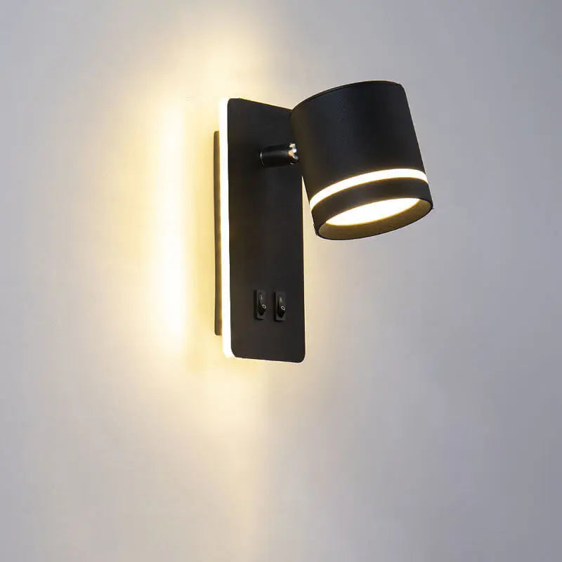 Nordic Minimalist Square Spotlight Rotatable LED Reading Wall Sconce Lamp Cuvalon
