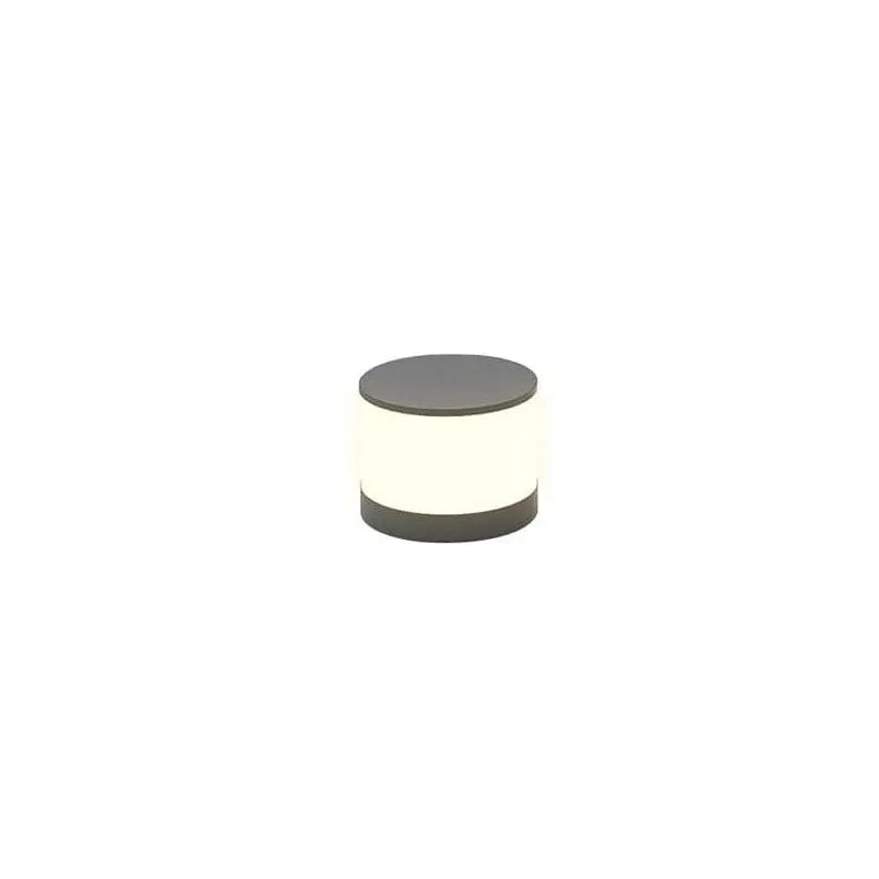 Solar Outdoor Round Column Post Head LED Waterproof Landscape Light Cuvalon