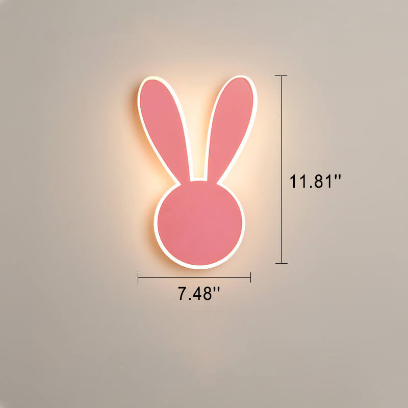 Cartoon Creative Mouse Rabbit LED Wall Sconce Lamp Cuvalon