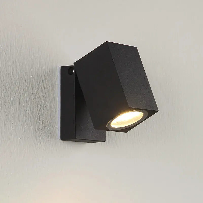 Modern Outdoor Waterproof Square Spotlight Adjustable Angle LED Garden Wall Sconce Lamp Cuvalon