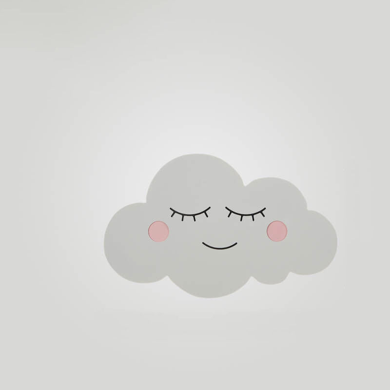 Nordic Creative Clouds Iron Emoji LED Kids Wall Sconce Lamp Cuvalon