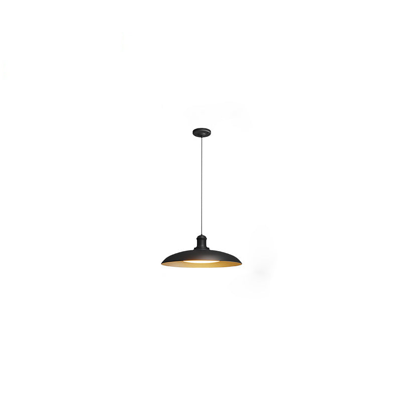 Contemporary Scandinavian Waterproof Carbonized Steel Round 1-Light Pendant Light For Outdoor Patio Cuvalon