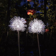 Solar Dandelion Aluminum Wire Globe Light LED Outdoor Waterproof Luminous Garden Insert Ground Landscape Light Cuvalon
