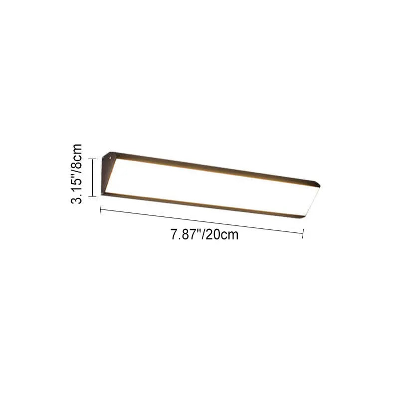 Modern Outdoor Long Bar Aluminum Acrylic Waterproof LED Wall Sconce Lamp Cuvalon