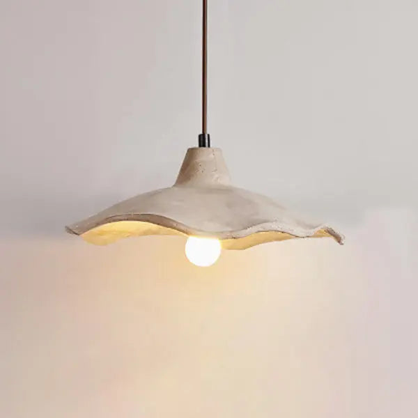 Japanese Vintage Flower Shape Lampshade Cement 1/2/3-Light Island Light Chandelier Cuvalon