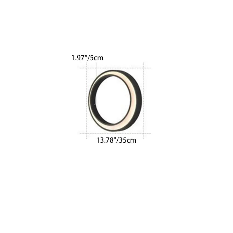 Modern Minimalist Crescent Circle Stainless Steel PC Waterproof LED Wall Sconce Lamp For Outdoor Patio Cuvalon