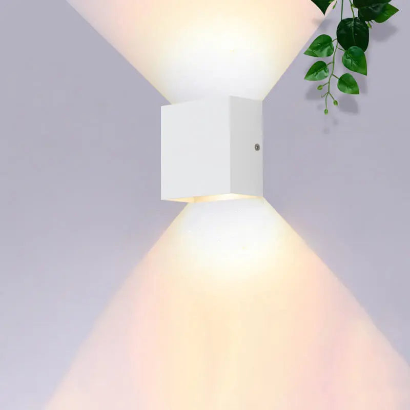 Modern Minimalist Square Aluminum LED Wall Sconce Lamp Cuvalon