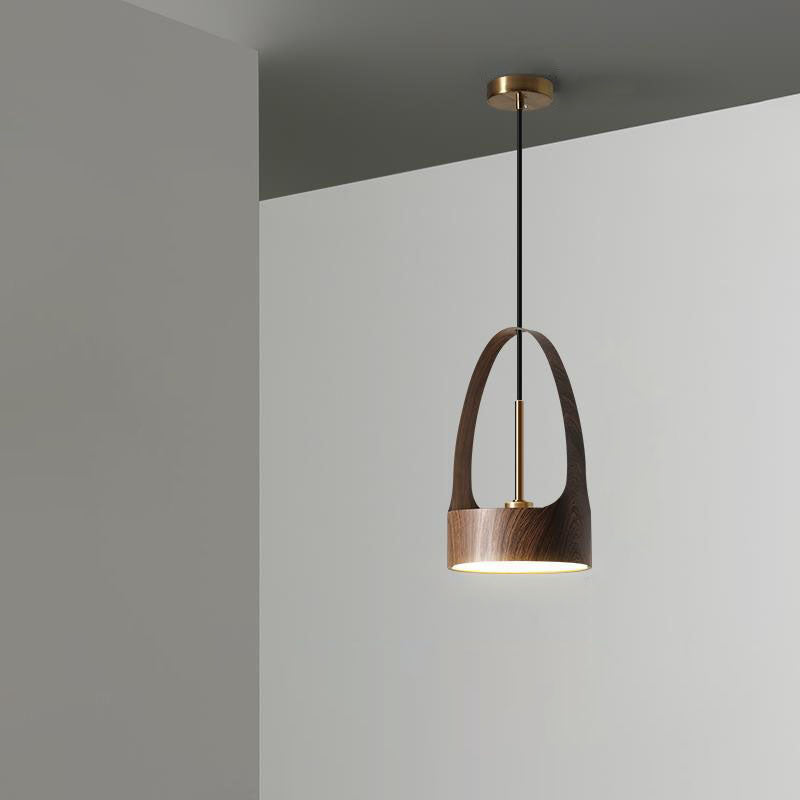 Contemporary Scandinavian Round Iron Acrylic LED Pendant Light For Bedroom Cuvalon