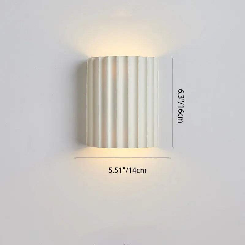 Contemporary Nordic Resin Tiles 2-Light Wall Sconce Lamp For Bedroom Cuvalon