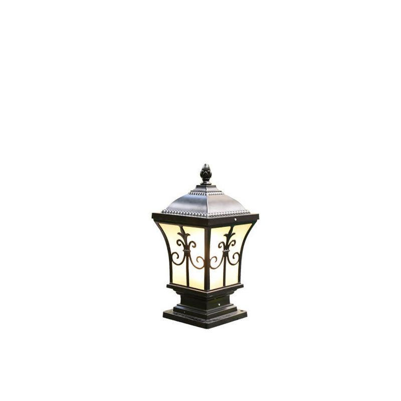 Modern Vintage Waterproof Patio Solar Outdoor Column Head Light Cuvalon