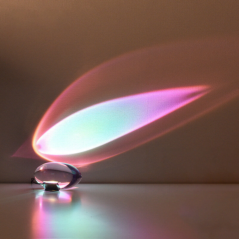 Creative Crystal Projection Angel Eye LED Table Lamp Cuvalon