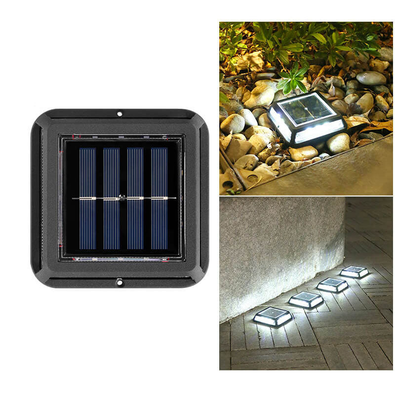 Modern Square Waterproof Solar LED Outdoor Garden Balcony Street Light Cuvalon
