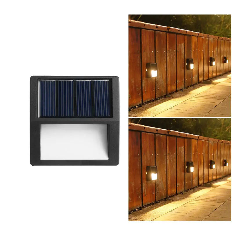 Outdoor Solar Round Square LED Waterproof Patio Step Light Cuvalon